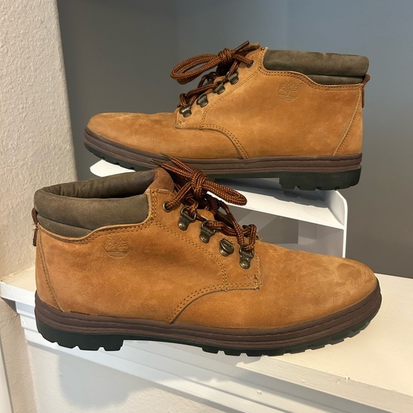 Timberland Shoes - Timberland Brown Leather Ankle Boots Shoes Womens 8